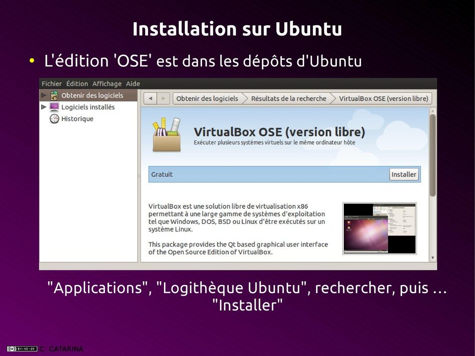 d'ubuntu "Applications",