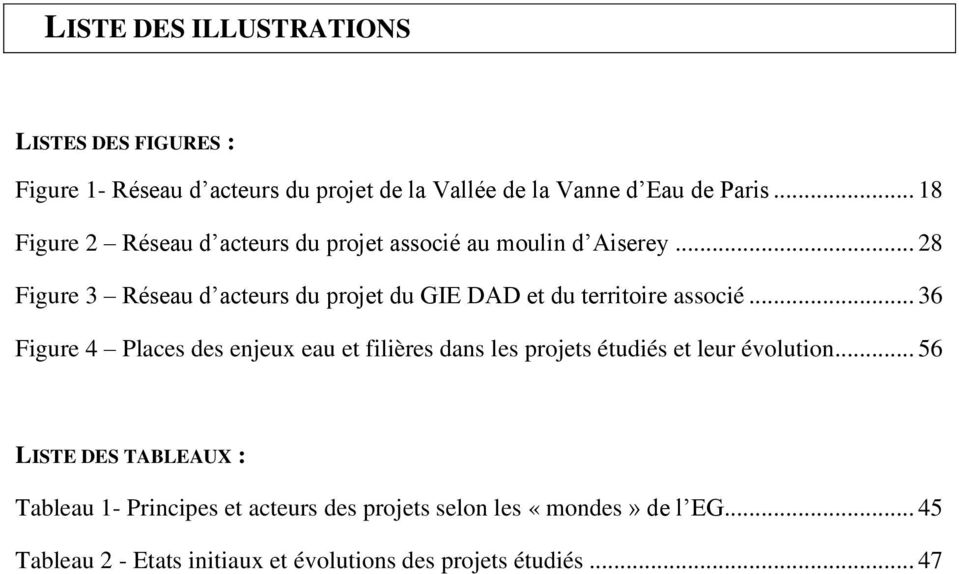 .. 28 Figure 3 Réseau d acteurs du projet du GIE DAD et du territoire associé.