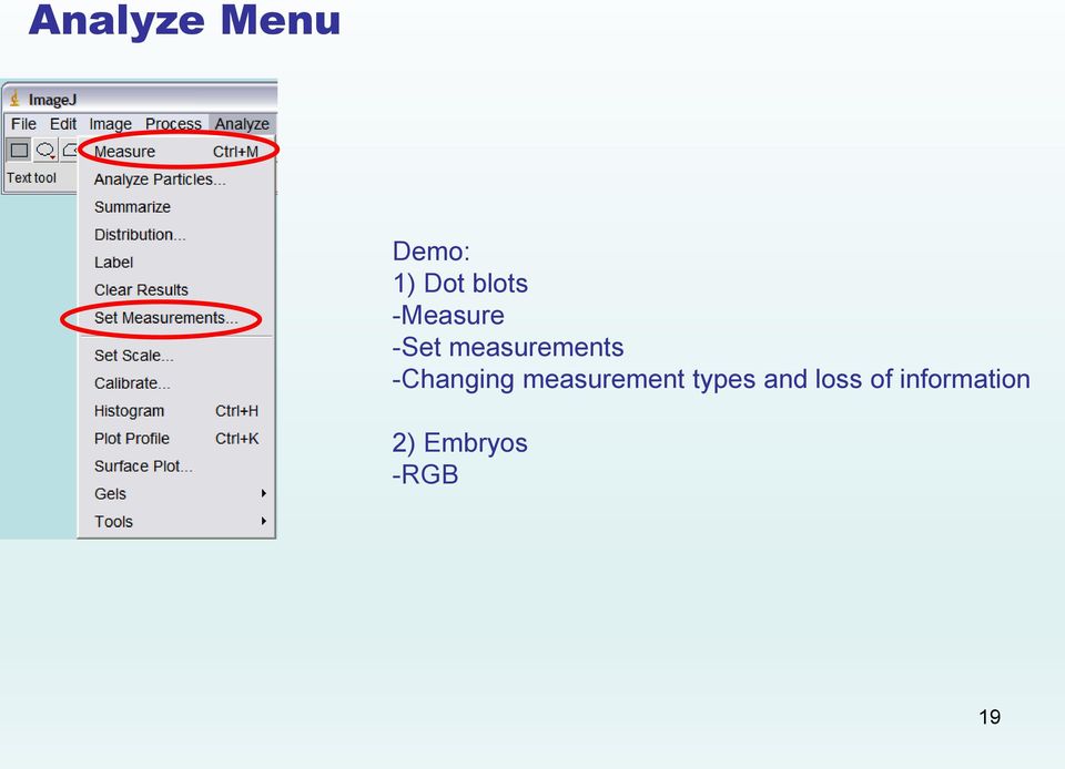 -Changing measurement types and