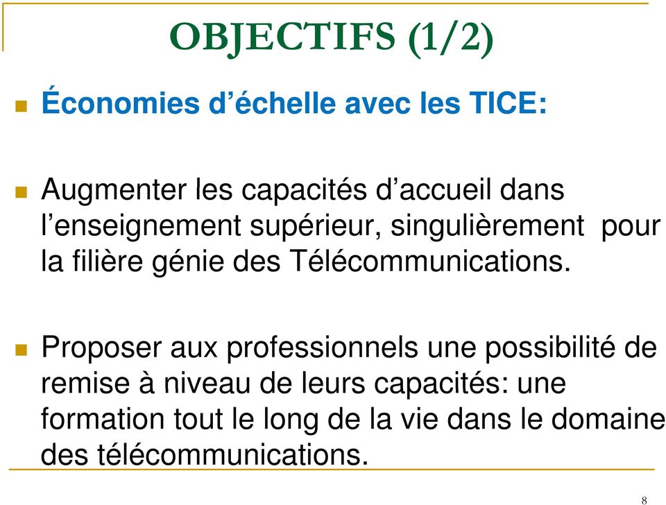 Télécommunications.
