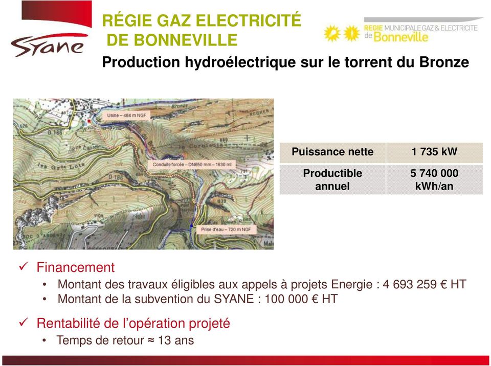 Montant des travaux éligibles aux appels à projets Energie : 4 693 259 HT Montant de