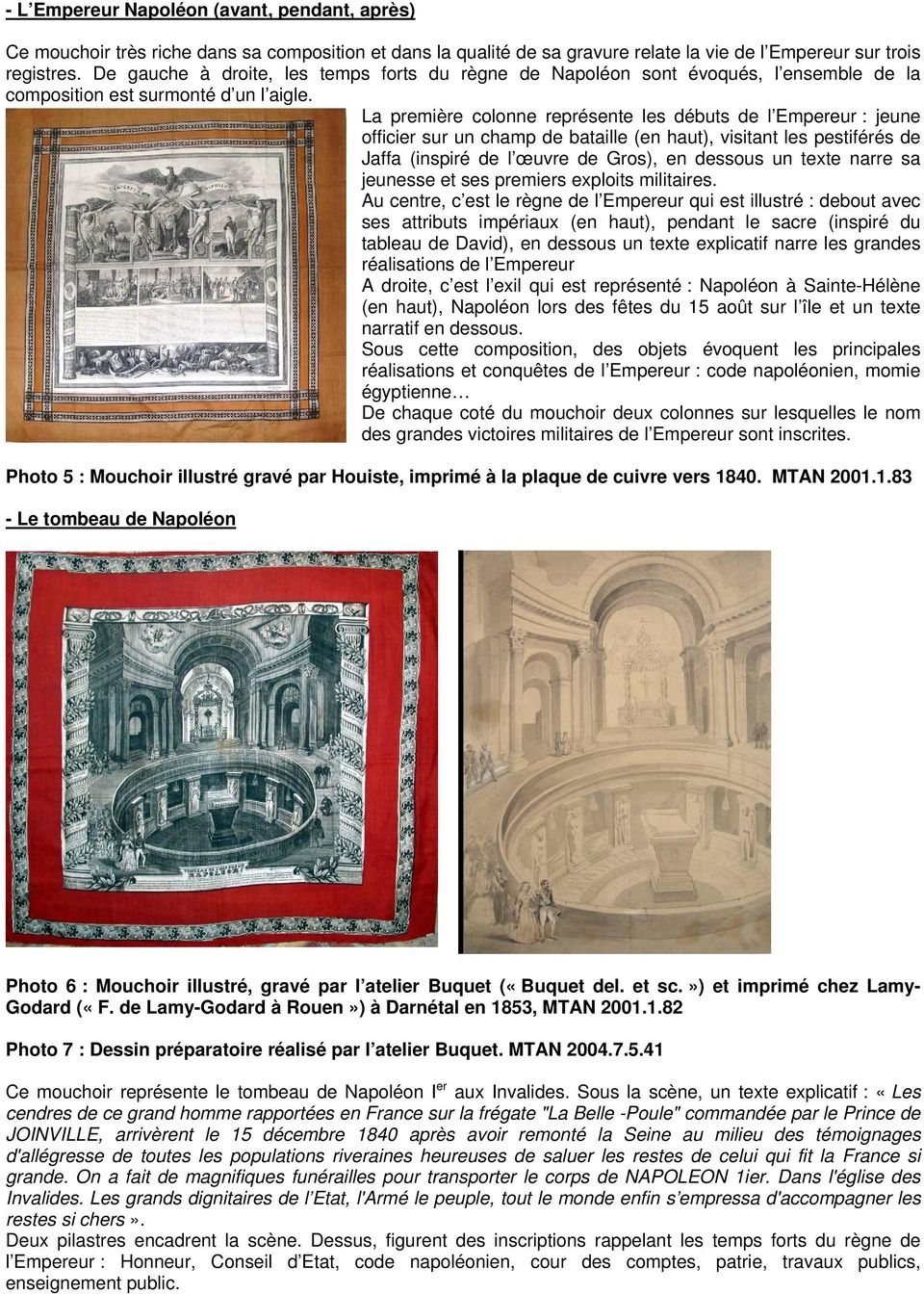 DOSSIER A DECOUVRIR Les mouchoirs illustrés de l atelier Buquet L histoire  de France en image - PDF Free Download
