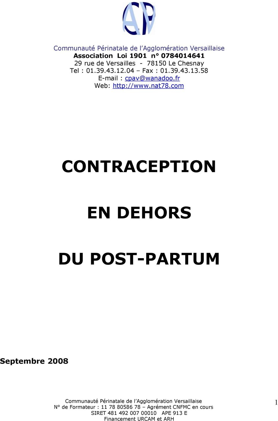 58 E-mail : cpav@wanadoo.fr Web: http://www.nat78.