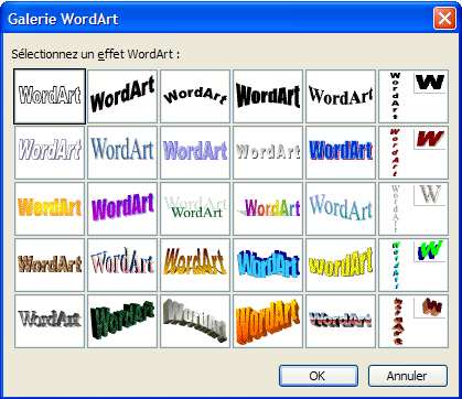 1.4 - Insérer un objet WordArt 1.4.1 - Insérer et modifier un objet WordArt Pour insérer un objet WordArt dans votre document