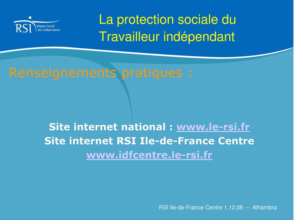 fr Site internet RSI