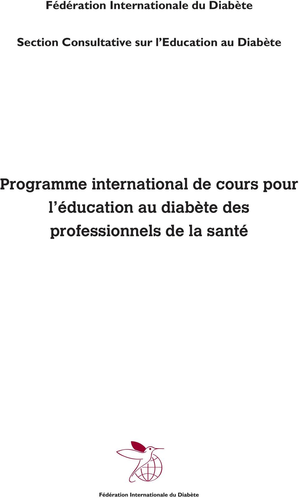 Diabète Programme international de cours
