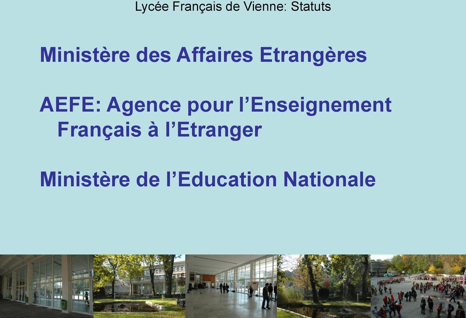 Agence pour l Enseignement Français à l