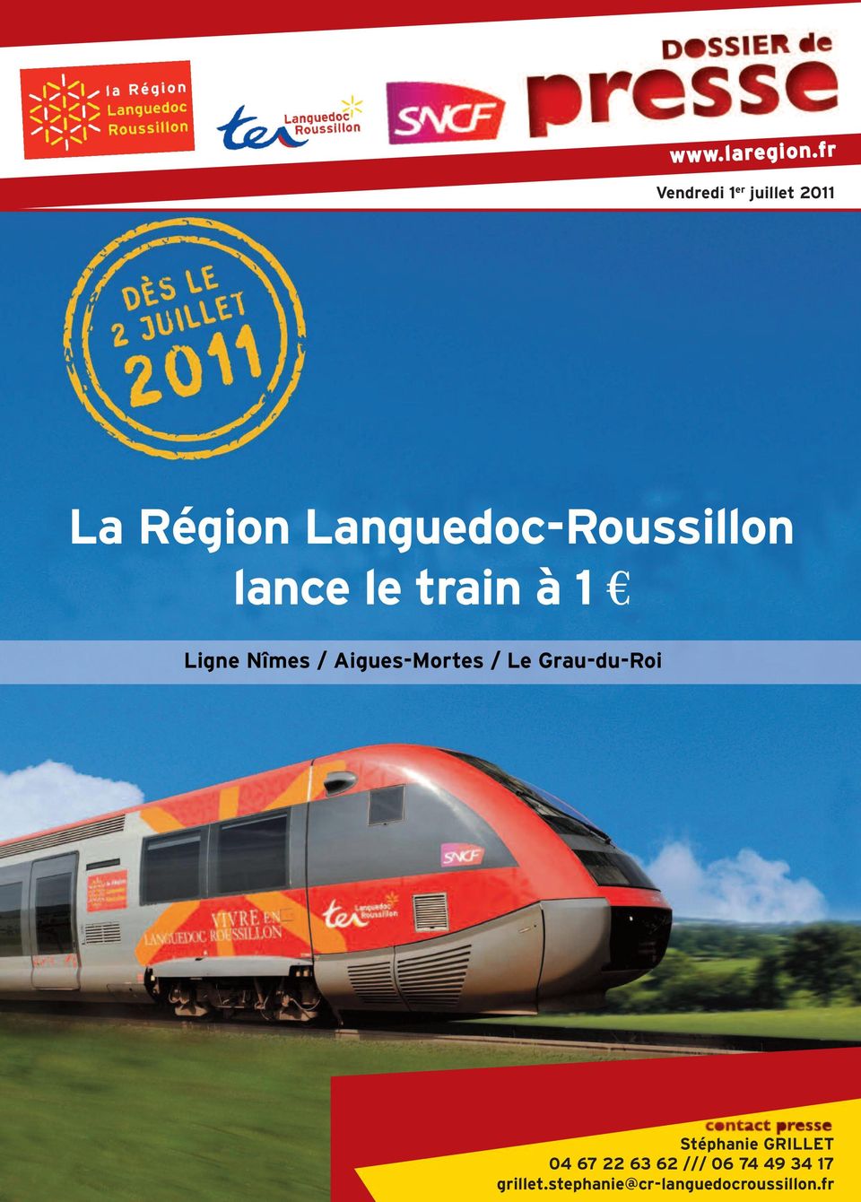 Languedoc-Roussillon lance le train à 1 Ligne Nîmes /