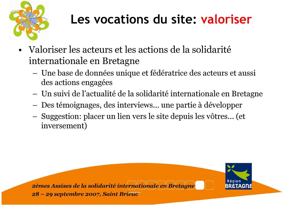 actions engagées Un suivi de l actualité de la solidarité internationale en Bretagne Des