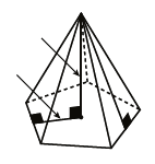 Pour son devoir de mathématique, Ulrich doit construire une pyramide à base pentagonale comme celle de l illustration ci-dessous.