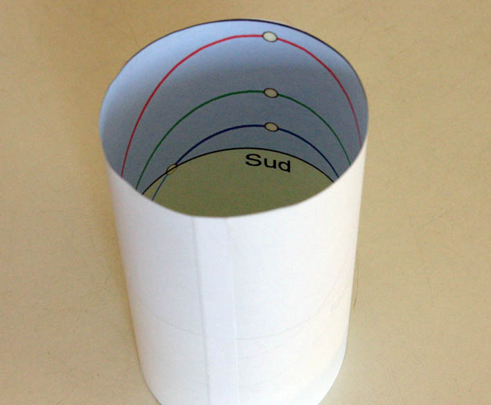 Figure 9a. Projection cylindrique de Lambert (ou isocylindrique).