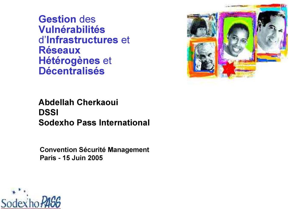 Abdellah Cherkaoui DSSI Sodexho Pass