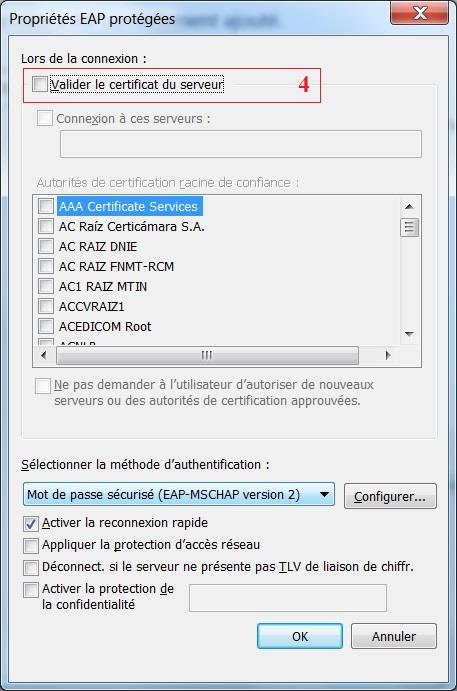 Procédure de configuration manuelle EDUROAM sous Windows 7 Suivant les paramètres de sécurité de votre équipement, vous devrez dans certaines occasions configurer manuellement votre connexion au