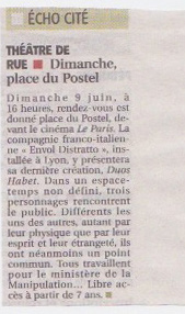PRESSE La tribune Le progres - Saint Etienne