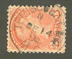 Les ambulants postaux du Chemin de fer du Témiscouata Les timbres À l origine, en 1783, un sentier des canotiers partait de l Église de Notre-Dame-du-Portage et menait au lac Pohénégamook; de là, il
