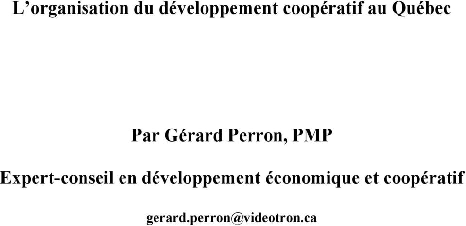 PMP Expert-conseil en développement