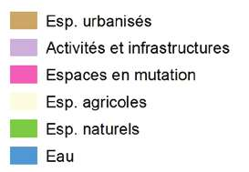 Occupation du sol en 2010-26 338 hectares d espaces agricoles Espaces urbanisés Activités et infrastructures Espaces en mutation (chantiers) Espaces agricoles