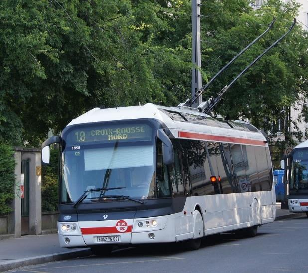 Exemple de quelques Trolleybus Lyon Source : transbus.