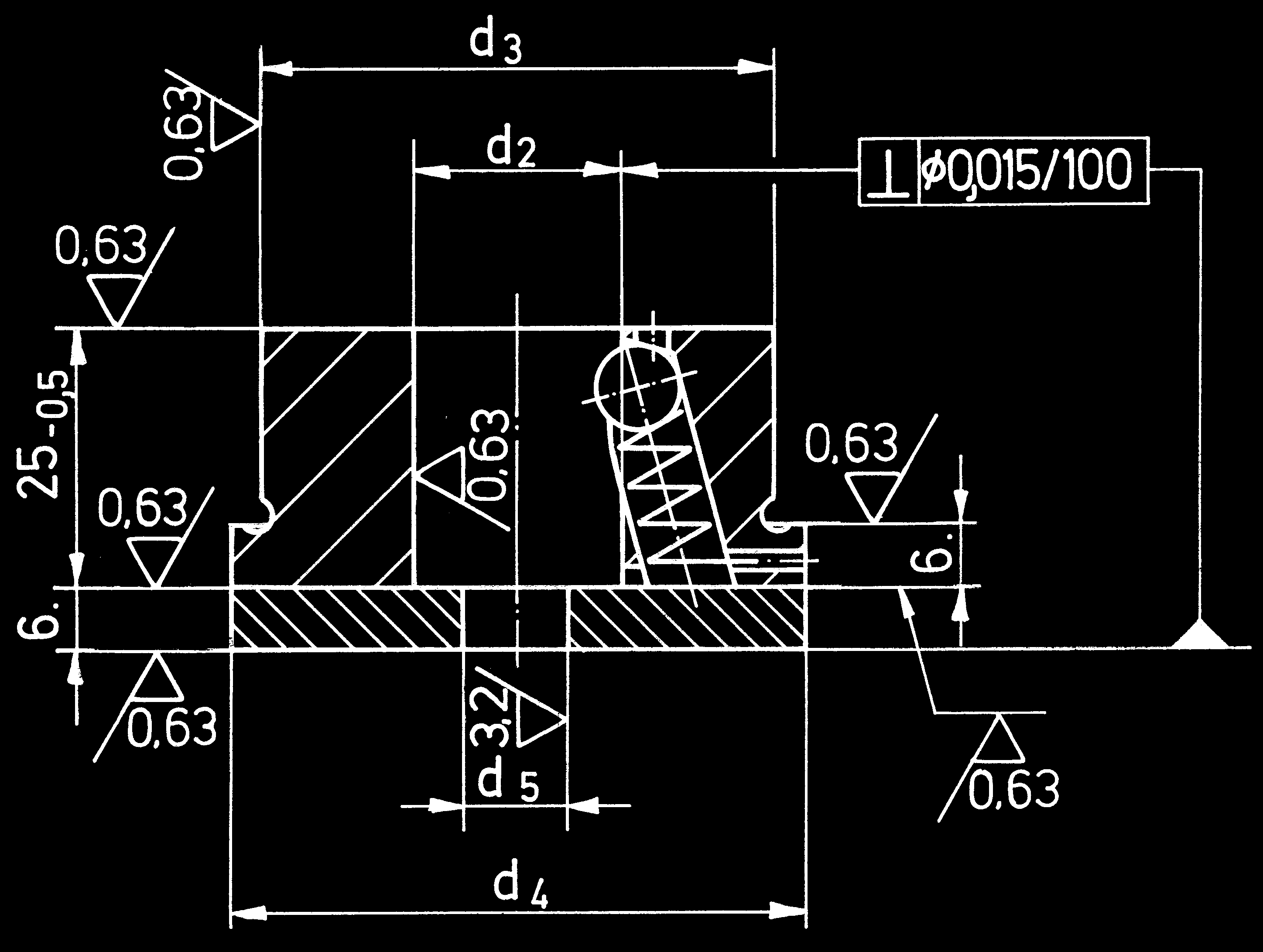 Plaque porte-poinçon SZ 5420 Plaque porte-poinçon rectangulaire pour poinçons / matrices à changement rapide Matériau : Plaque du poinçon 1.0401 (C 15), cémenté, dureté HRC 58 60.