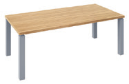 Tables de bureau avec retour suspendu Le retour se positionne à gauche ou à droite du plan de travail. 90 200/230 Rectangulaires - P. 90 cm L.