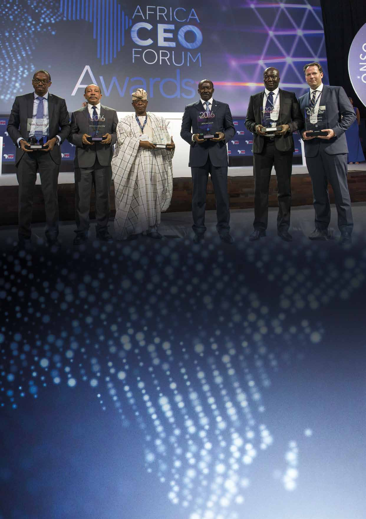 THE AFRICA CEO FORUM AWARDS Le rendez-vous de l excellence africaine Rendez-vous annuel des champions de la croissance africaine, les AFRICA CEO FORUM AWARDS sont un temps fort de chaque édition du