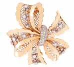 08 Clip Dancer, New York, 19 Or, diamants taille rose, diamants taille brillant,