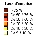 Villars-les-Dombes (secteur) Reste Ain Ailleurs TAUX M % EMPRISE 254,6 36,1% 93,2% 71,0 10,1% 88,3% 83,6 11,9% 87,3% 40,1 5,7% 77,8% 49,8 7,1% 59,7% 35,7 5,1% 46,7% 6,6 0,9% 44,9% 17,0 2,4% 38,1%