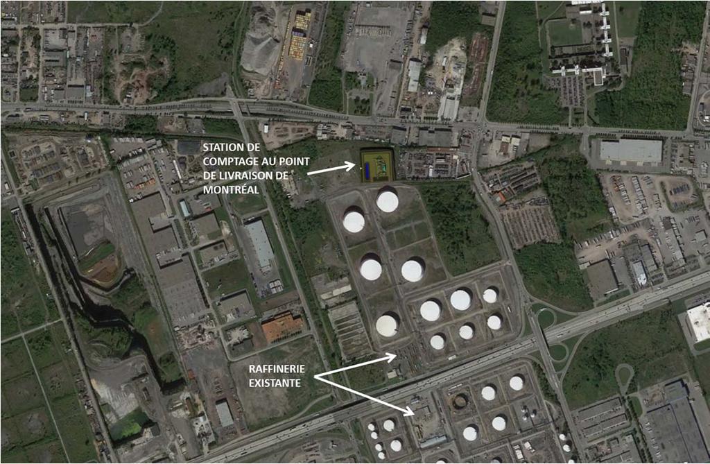 Section 8 Oléoduc Énergie Est Ltée Tableau 8-5 : Coordonnées de la station de comptage au point de livraison de Montréal (DC Rév. 0) Latitude du centre 1 Longitude du centre 1 45 38 58 N 73 32 20 O 1.