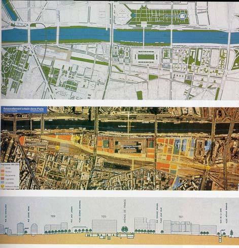 ) Analyse morphologique : des systèmes urbains à 46 Paris Rive Gauche Le site imaginé à l échelle