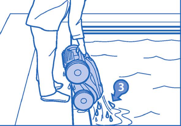 IMPORTANT : n'utilisez pas votre robot si vous faites une chloration choc dans votre piscine! 4 / NETTOYAGE ET ENTRETIEN 4.1.