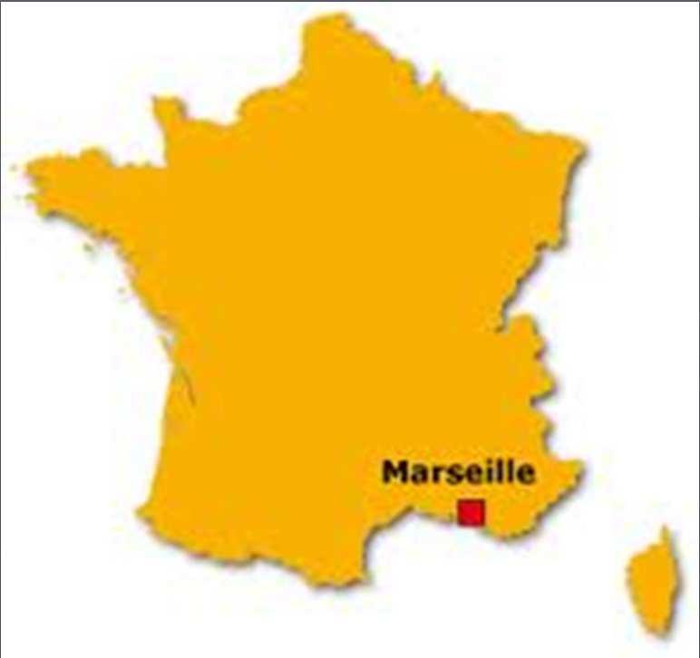 Marseille ( Mar-say ) Plus grand port de mer français Près de l