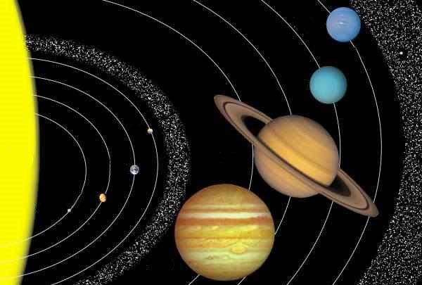 Schéma du système Solaire Une comète Ceinture principale d astéroïdes Uranus Neptune Soleil Mars Terre