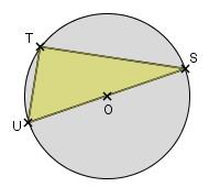 rectangle en T, on a tani=1,2 alors : I 50 I 40 impossible Pour les questions ci-après, on considérera la figure suivante : 4 5 6 Si T est un point du cercle de diamètre [US] alors : Si, de plus