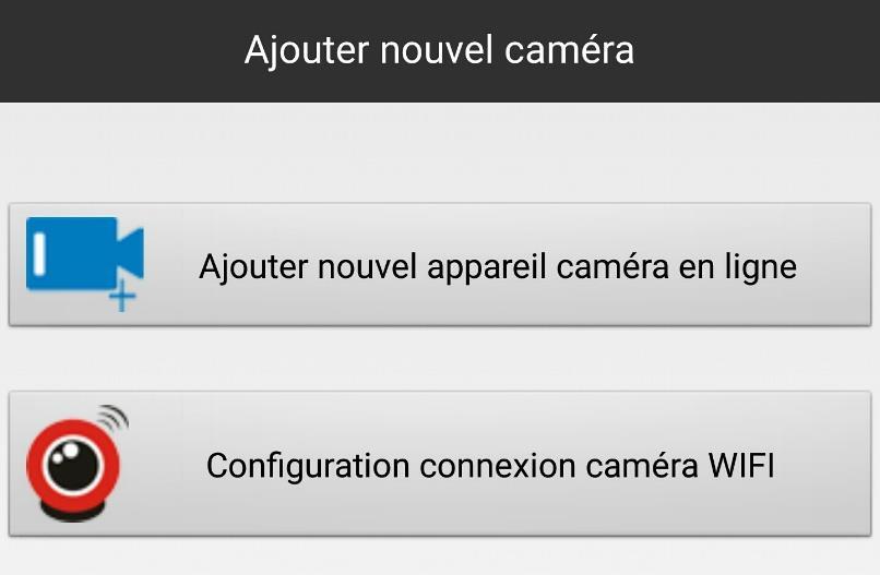 Une fois l application installée, lancez cette dernière. Vous devez arriver à une interface de ce type : Cette interface est la page d accueil de votre caméra.