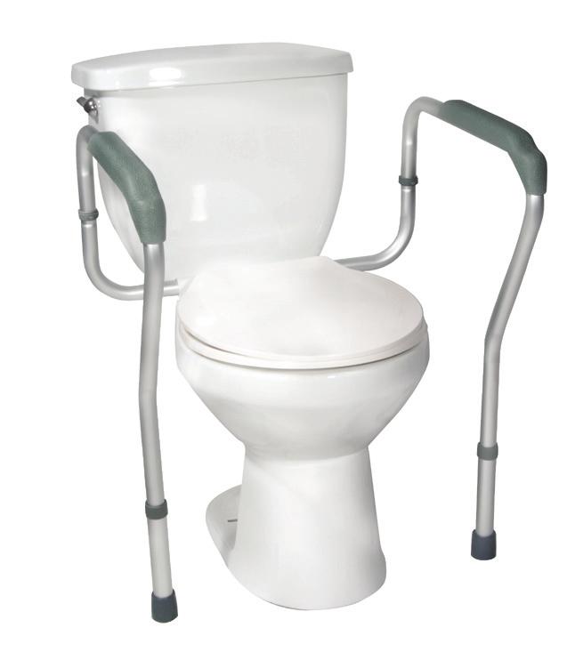 installation instructions 1. Detach seat by first removing toilet seat bolts. 2. Place the rail mounting bracket on the toilet bowl and align the holes.