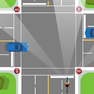 Regardez ensuite à gauche, droit devant, puis à droite pour voir s il y a d autres usagers de la route, puis traversez l intersection lorsque la situation est sécuritaire. 13.