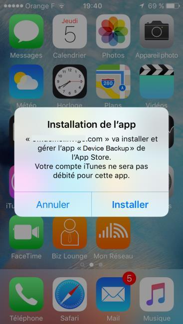 Appuyer sur Installer l application est installée directement à partir de l App Store vous pouvez maintenant ouvrir l