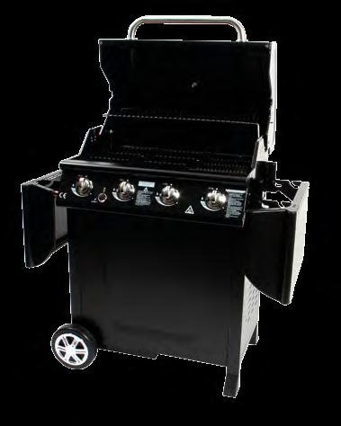 Barbecue à gaz avec couvercle de cuisson Cuve en acier émaillé avec couvercle de