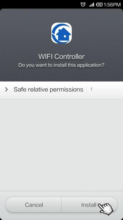 Installation de Software de Contrôleur WIFI 1) Copier le software de contrôleur WIFI au votre téléphone portable.