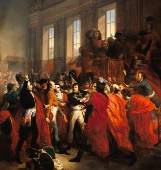 Le 9 novembre (18 Brumaire) 1799, le général Napoléon Bonaparte arrive à la tête du gouvernement par un coup d Etat.