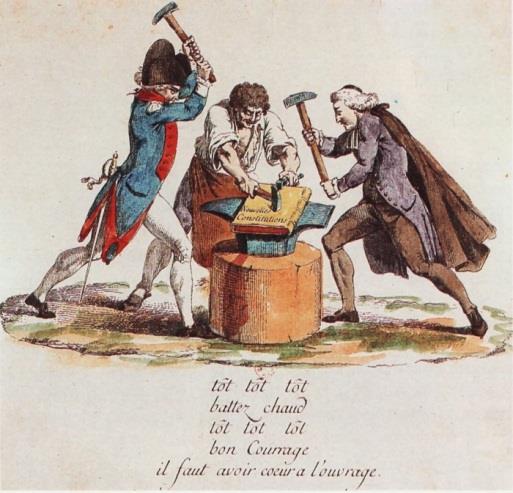 En 1791, la Première Constitution française instaure la séparation des