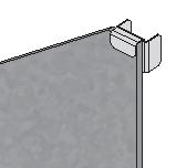 Rotate the panels to a vertical position ensuring that the top edges