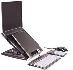 équiper le poste d un écran fixe, d un clavier et d une souris : le PC portable sera alors utilisé comme unité