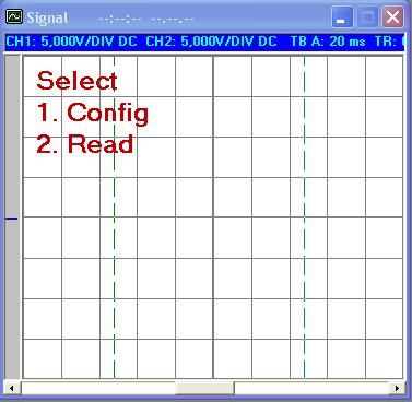 75 4) Cliquez sur CONFIG puis sur AUTOSEARCH (le logiciel configure la communication entre le PC et l oscilloscope).