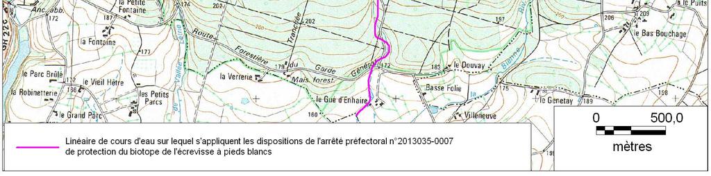 le ruisseau du Moulin du Houx : cartes des différents cours d eau