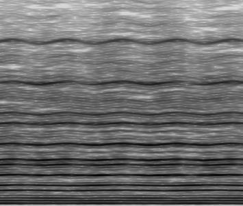 6- Effet LESLIE (document 7) 6.1- Justifier les fluctuations de fréquences observées sur le spectrogramme. Le son enregistré est-il un son simple ou un son complexe? C Vu de dessus 25 cm A V=0.