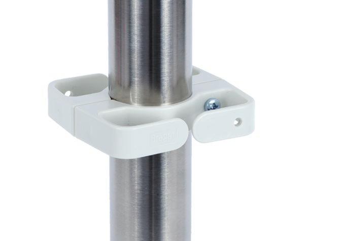 rampes lumineuses ou canaux d approvisionnement Diamètre du tube 38 / 25 mm Potence barre acier inoxydable 4