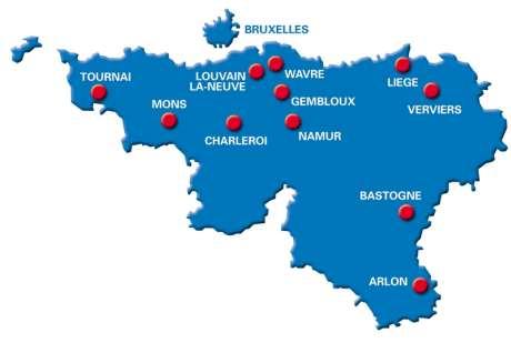 WALLONIE-BRUXELLES, UNE COMMUNAUTE AU POTENTIEL INNOVANT AU COEUR DE L EUROPE 300 centres de recherche publics et privés et plus de 11.