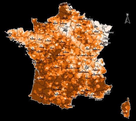Le vote chasseurs : un électorat toujours à l affût Présidentielles 2002 1 er tour Vote pour Jean Saint-Josse (en pourcentage des suffrages exprimés) Principales villes françaises Limites
