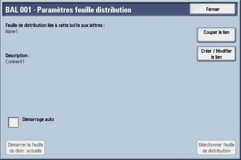 Numérisation à l'aide d'une feuille de distribution Suivez les étapes ci-dessous pour numériser des documents à l'aide d'une feuille de distribution. 1.